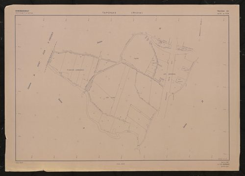 Section ZH. Plan établi en 1967.