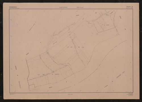 Section ZE. Plan établi en 1967.