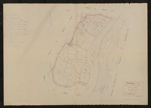 Section C dite du Bourg feuille unique. Plan révisé pour 1942.