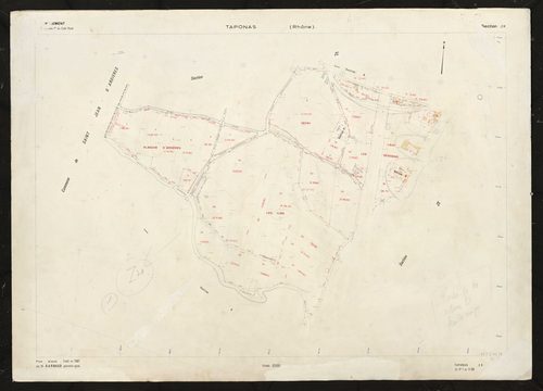 Section ZH. Plan établi en 1967.
