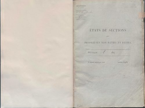 État de sections.
