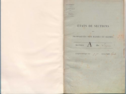 État de sections.