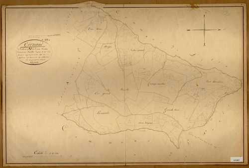 Section A dite de Ronzière, feuille n°2 (parcelles 264-465).