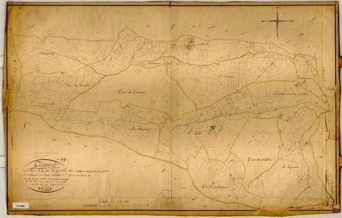 Section C dite du Giraud et Colliard, feuille n°2 (parcelles 540-1143).