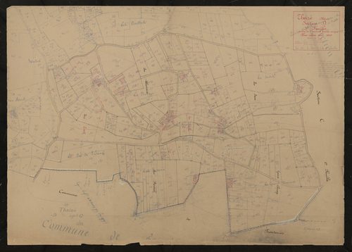 Section D 3e feuille (partie de l'ancienne feuille unique). Plan révisé pour 1936.