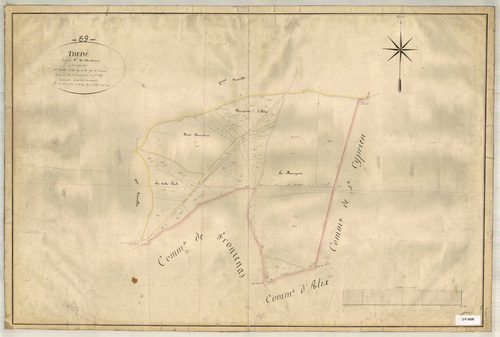 Section C dite de Fonsala, feuille n°3 (parcelles 889-923).