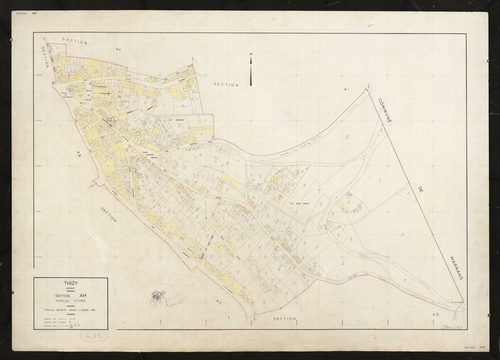 Section AH. Feuille refaite pour 1967.