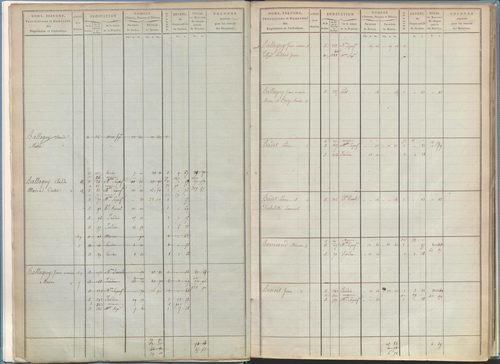 État de sections et matrice de rôle de la contribution foncière.