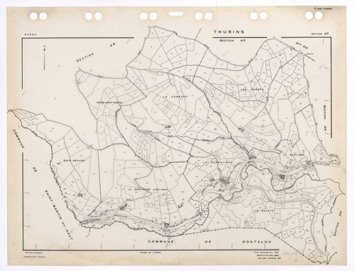 Section AP. Feuille renouvelée pour 1960. édition à jour pour 1985.
