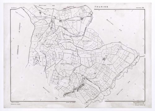 Section AD. Feuille renouvelée pour 1960. édition à jour pour 1985.