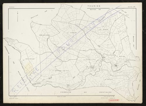 Section AP. Feuille renouvelée pour 1960. Réédition pour 1980.