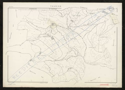Section AS. Feuille renouvelée pour 1960. Réédition pour 1980.