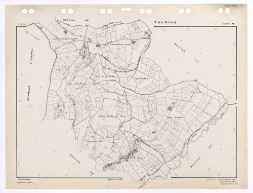 Section AD. Feuille renouvelée pour 1960. édition à jour pour 1985.
