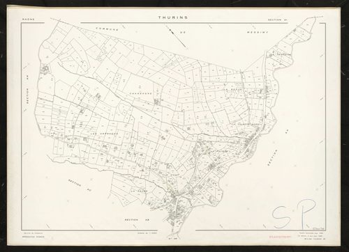 Section AI. Feuille renouvelée pour 1960. 2e édition à jour pour 1980.