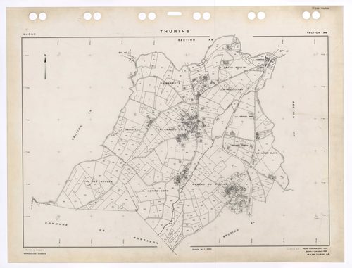Section AM. Feuille renouvelée pour 1960. édition à jour pour 1985.