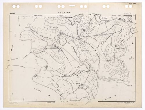 Section AS. Feuille renouvelée pour 1960. édition à jour pour 1985.