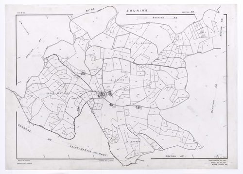 Section AR. Feuille renouvelée pour 1960. édition à jour pour 1985.
