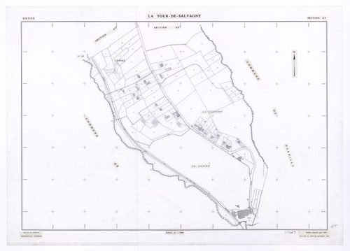 Section AT. Feuille remaniée pour 1991.