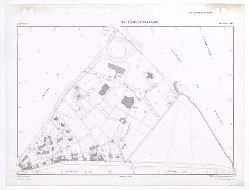 Section AM. Feuille remaniée pour 1991.