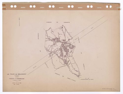 Tableau d'assemblage (TA). Cadastre révisé pour 1936. 3e édition à jour pour 1980. Plan remanié pour 1991.