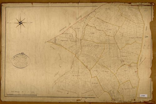 Section C dite de Jaquemet, feuille n°1 (parcelles 1-624).