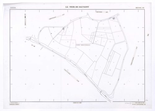 Section AX. Feuille remaniée pour 1991.