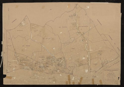Section A feuille unique (partie de l'ancienne feuille unique). Plan révisé pour 1936. Réédité pour 1975.