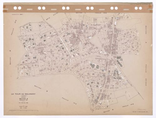 Section B feuille n°1. Plan révisé pour 1936. 3e édition à jour pour 1980.