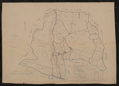 Section A 2e feuille (ancienne 2e feuille). Plan révisé pour 1934.
