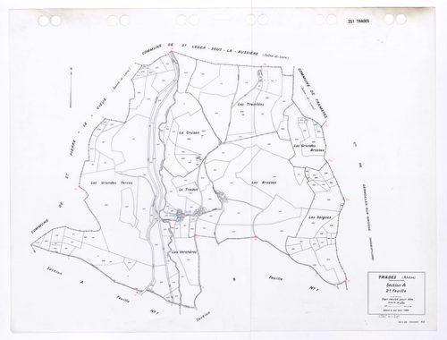 Section A 2e feuille. Plan révisé pour 1934. Edition à jour pour 1985.