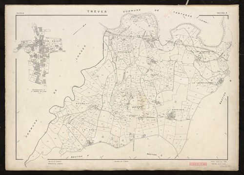 Section A feuille unique. Feuille refaite pour 1953.