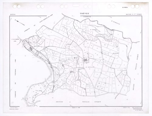 Section B feuille unique. Feuille renouvelée pour 1953. Edition à jour pour 1987.