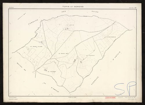Section AB. Feuille renouvelée pour 1959.
