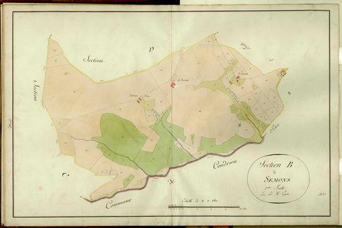 Section B dite de Semons et Grevis, feuille n°2.