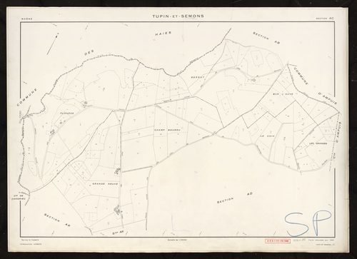 Section AC. Feuille renouvelée pour 1959.