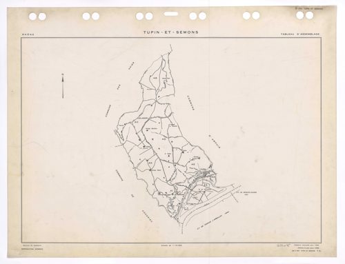 Tableau d'assemblage (TA). Cadastre renouvelé pour 1959. Edition à jour pour 1985.