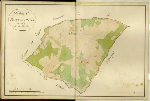 Section C dite de Planeze et Batia, feuille n°2.
