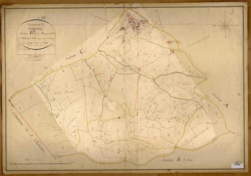 Section B dite du Bourg, feuille n°1 (parcelles 1-339).