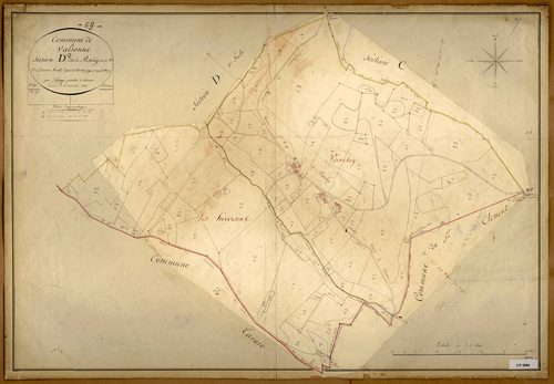 Section D dite de Peisselay, feuille n°2 (parcelles 158-277).