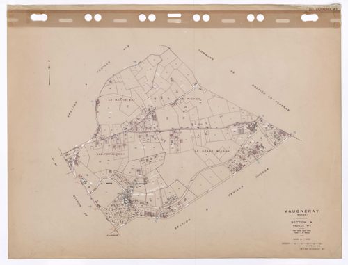 Section A feuille n°1. Plan révisé pour 1956. 3e édition à jour pour 1980.