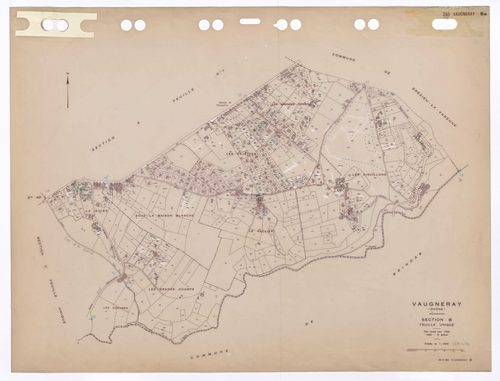 Section B feuille unique. Plan révisé pour 1956. 3e édition à jour pour 1980.