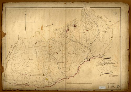 Section G dite de Samazange, feuille unique (parcelles 1-449).