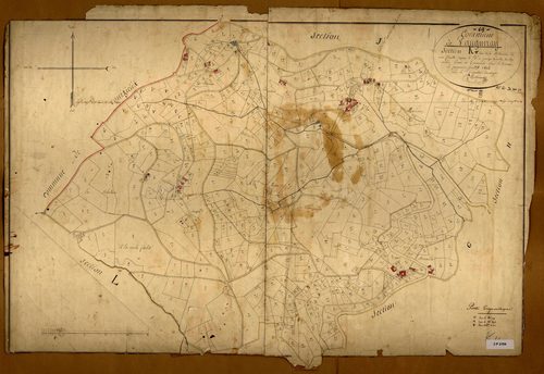 Section K dite de la Melonnière, feuille unique (parcelles 1-589).
