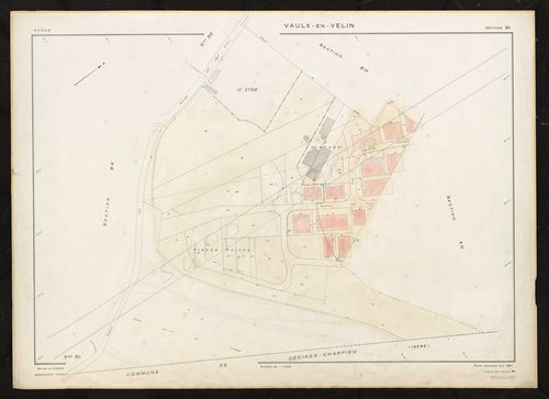 Section BI. Feuille renouvelée pour 1967. Plan supprimé.