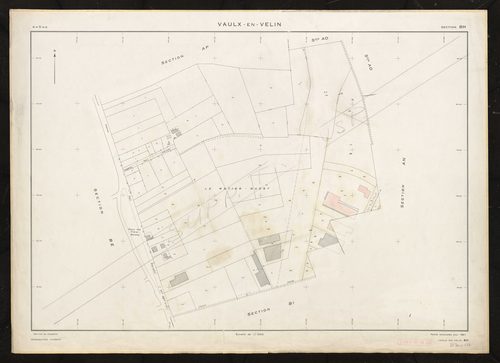 Section BH. Feuille renouvelée pour 1967. Plan supprimé.