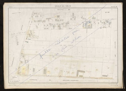 Section BT. Feuille renouvelée pour 1967. Feuille rééditée pour 1975. Plan supprimé.
