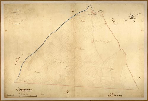 Section D dite de Ratier et d'Aubine, feuille unique.