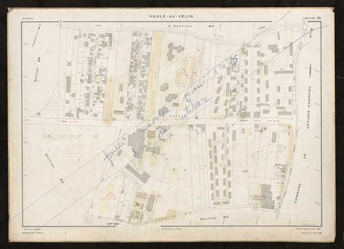 Section BL. Feuille renouvelée pour 1967. Feuille rééditée pour 1975. Plan supprimé.