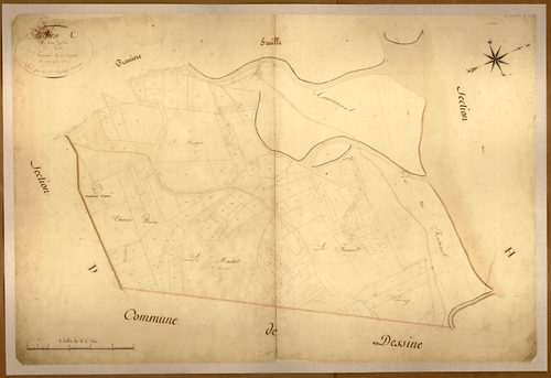 Section C dite du Fontanil et de l'Ile, feuille n°2.