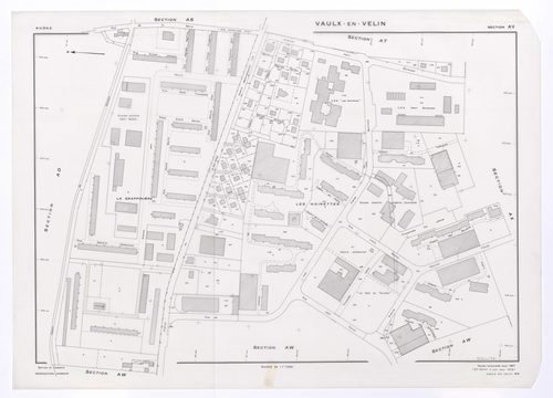 Section AV. Feuille renouvelée pour 1967. 2e édition à jour pour 1975.